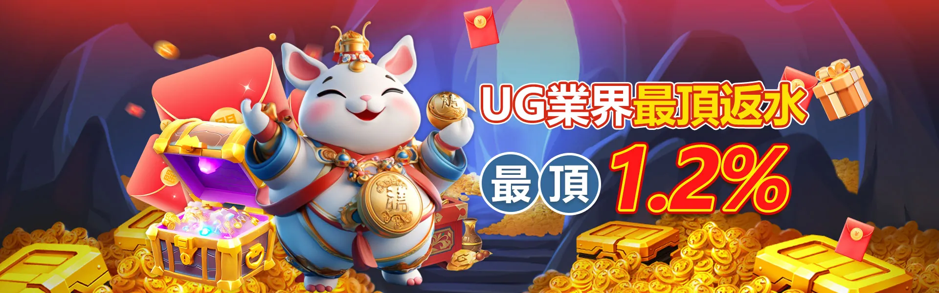 UG 娛樂城返水活動 1.2%